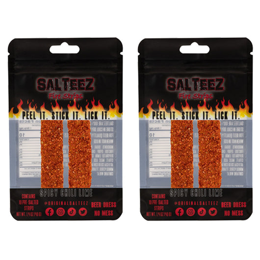 Salteez Beer Salt Strips - Fire Strips - 2 Packs - 20 Total Strips! - FREE SHIPPING!